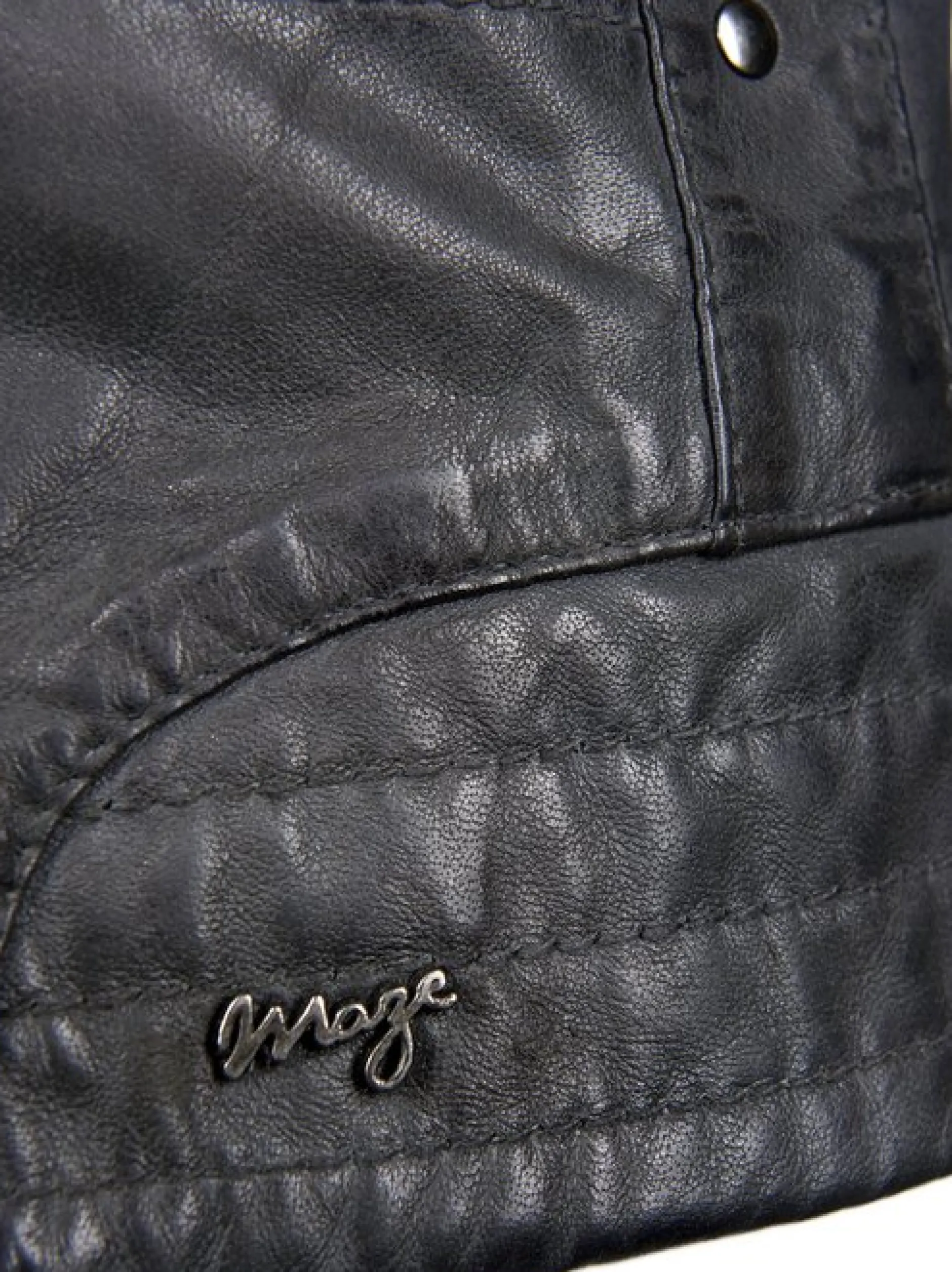 Maze Damen Lederjacke in grau