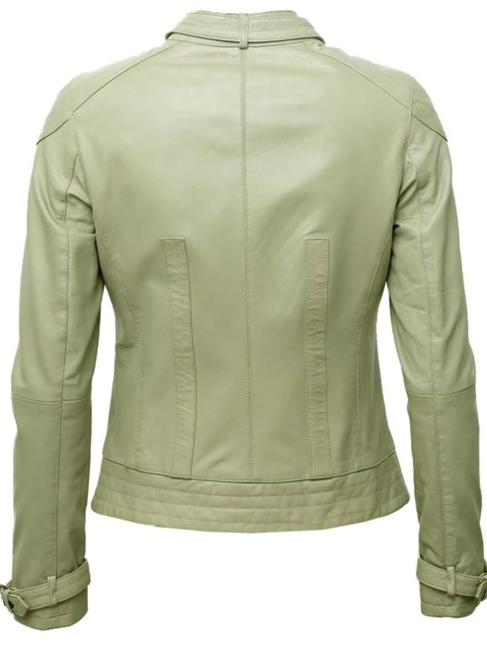 Maze Damen Lederjacke in grau