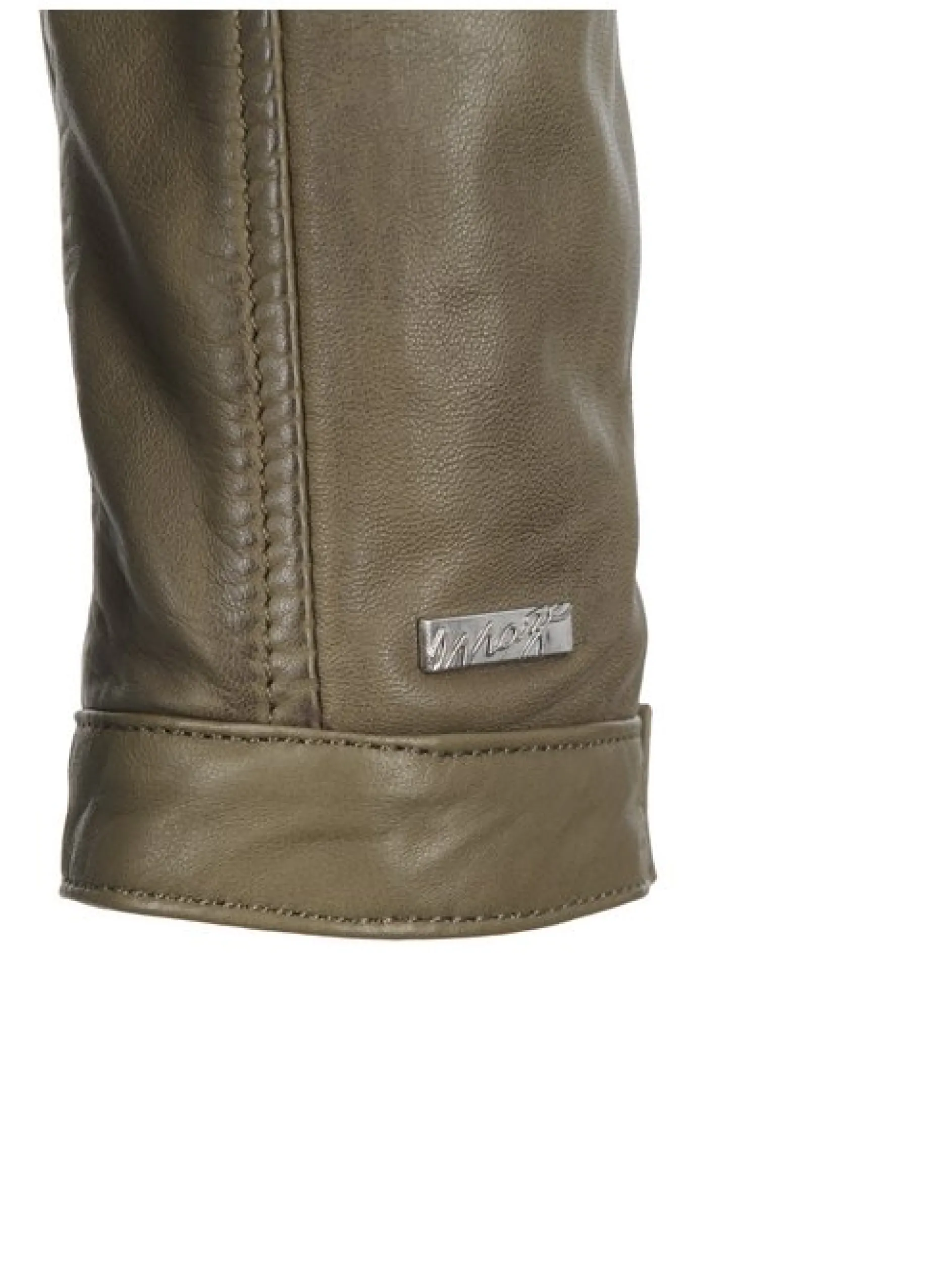 Maze Damen Lederjacke in grün