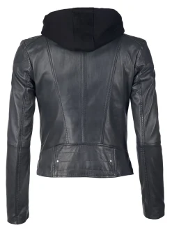 Maze Damen Lederjacke in grün