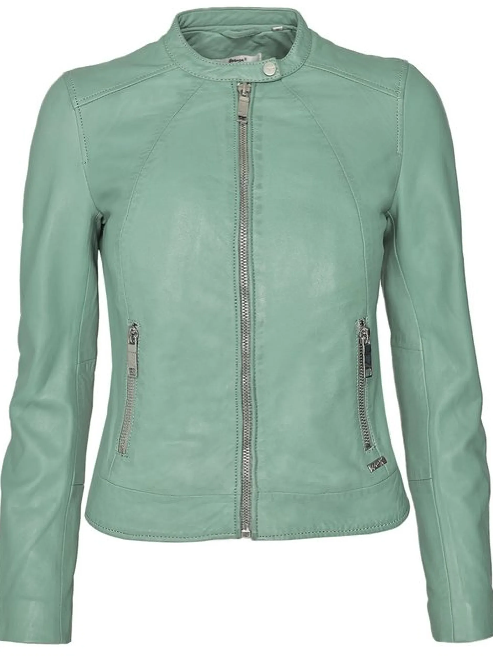 Maze Damen Lederjacke in grün