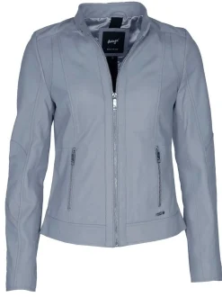 Maze Damen Lederjacke in lila