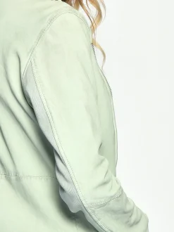 Maze Damen Lederjacke in mint