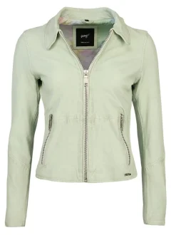 Maze Damen Lederjacke in mint