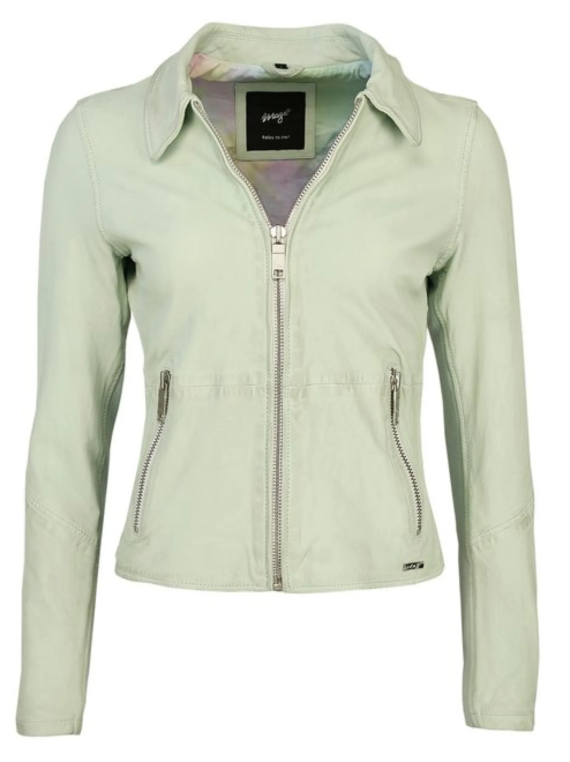 Maze Damen Lederjacke in mint