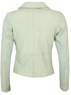 Maze Damen Lederjacke in mint