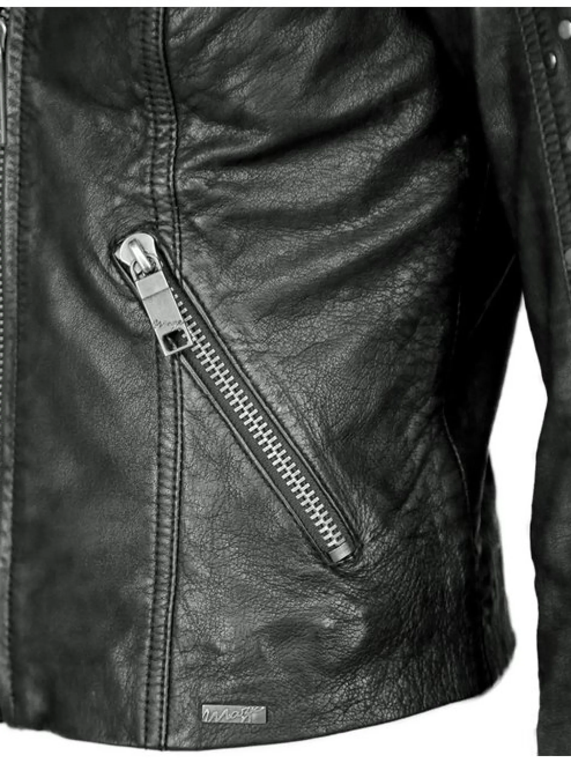 Maze Damen Lederjacke in schwarz