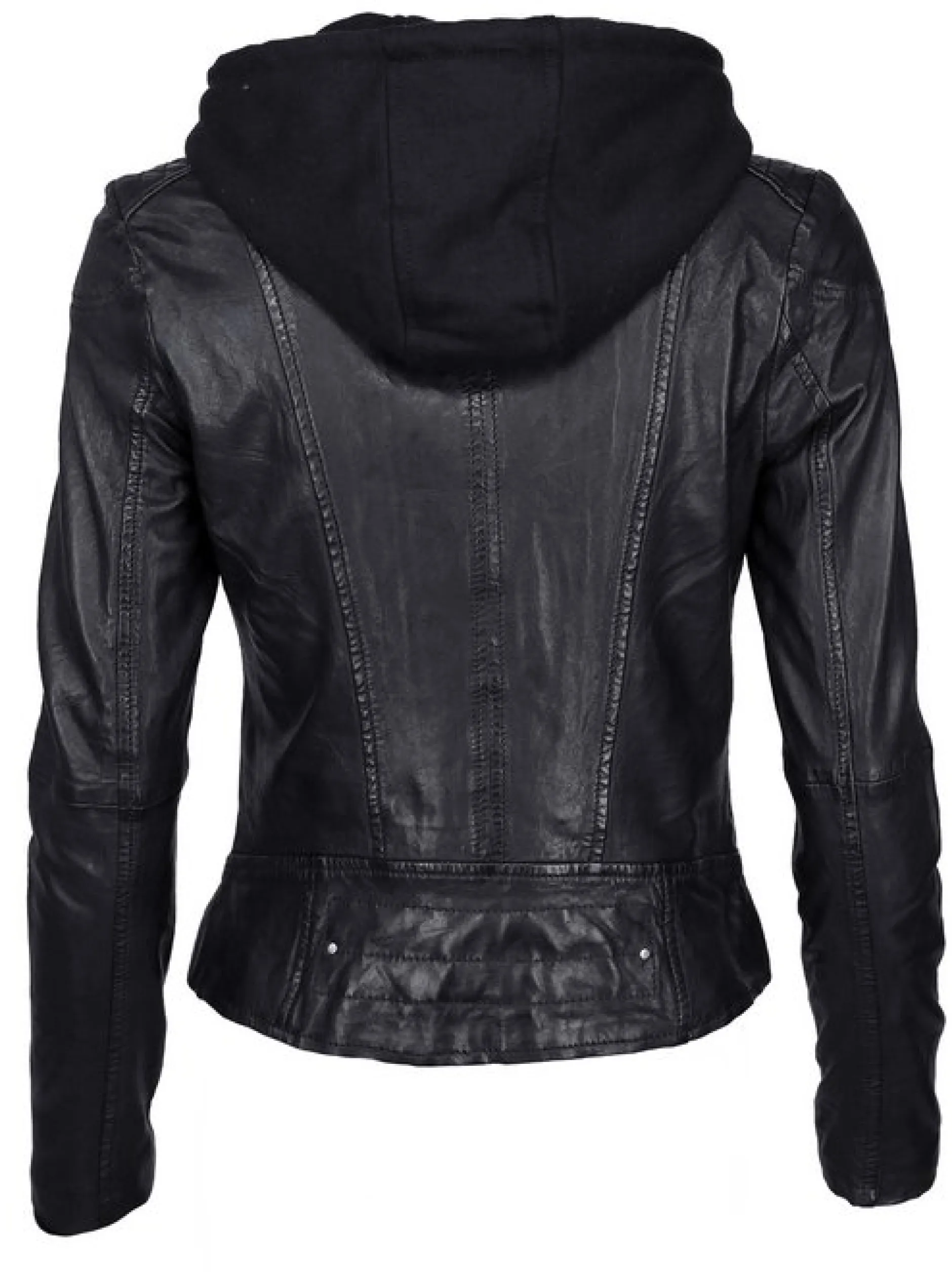 Maze Damen Lederjacke in schwarz