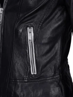 Maze Damen Lederjacke in schwarz