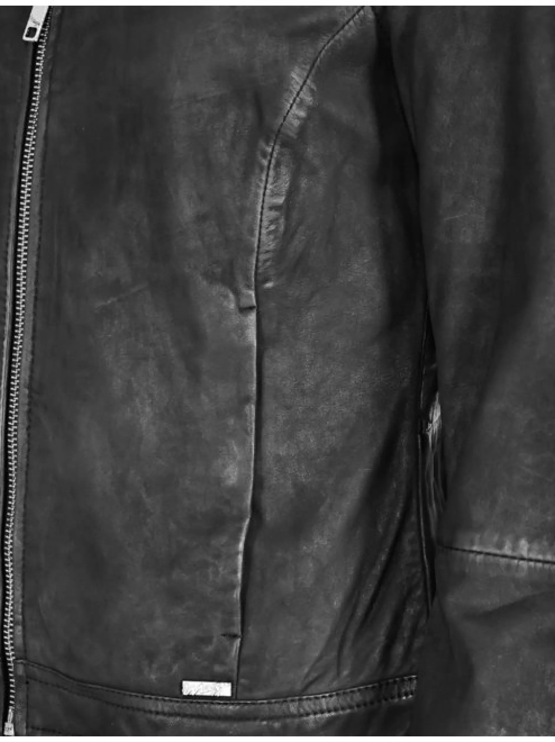 Maze Damen Lederjacke in schwarz