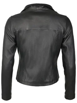 Maze Damen Lederjacke in schwarz