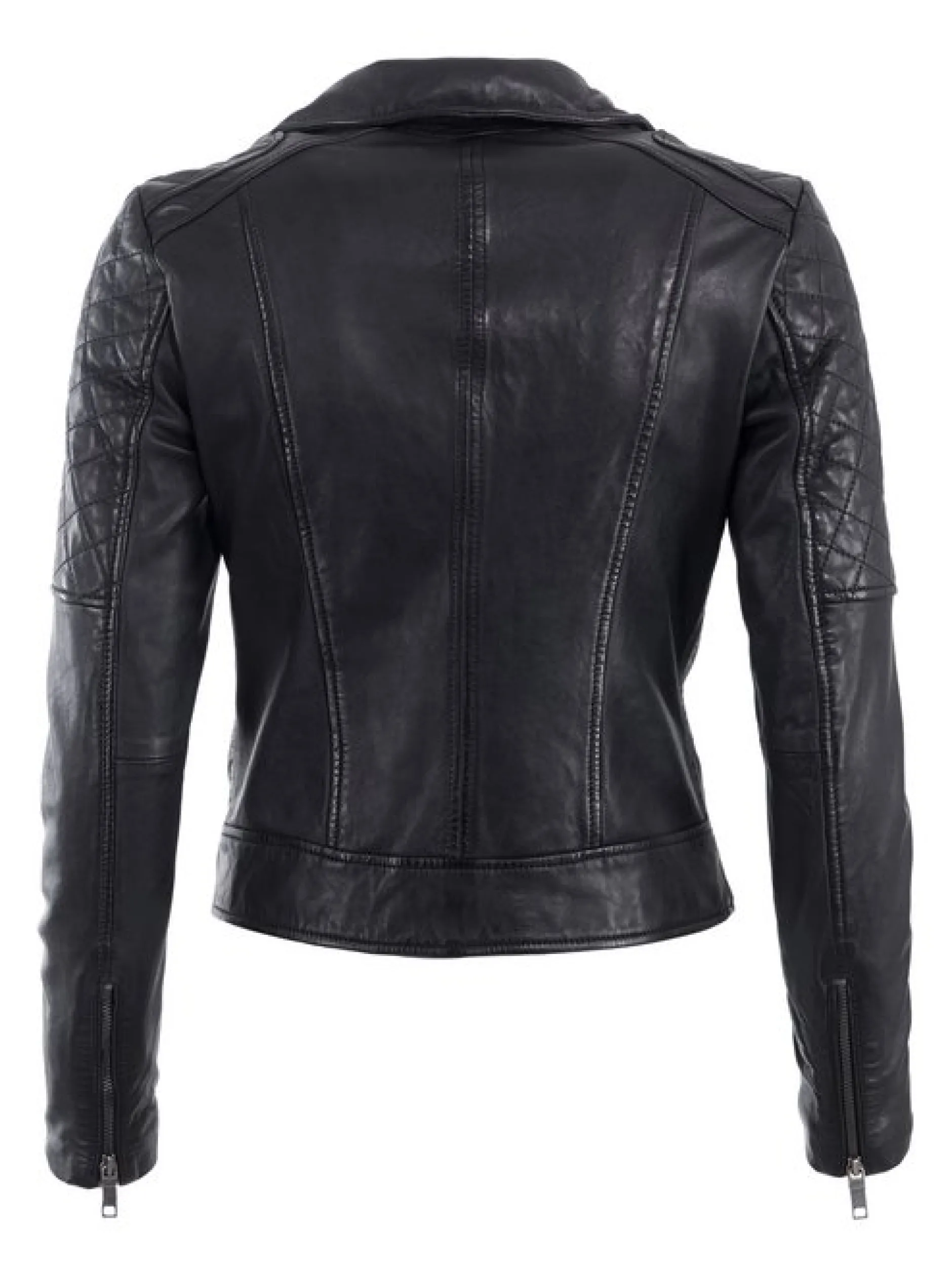 Maze Damen Lederjacke in schwarz