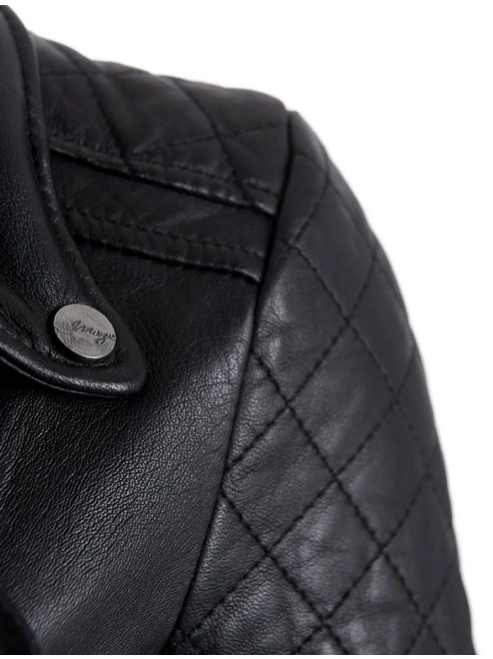 Maze Damen Lederjacke in schwarz