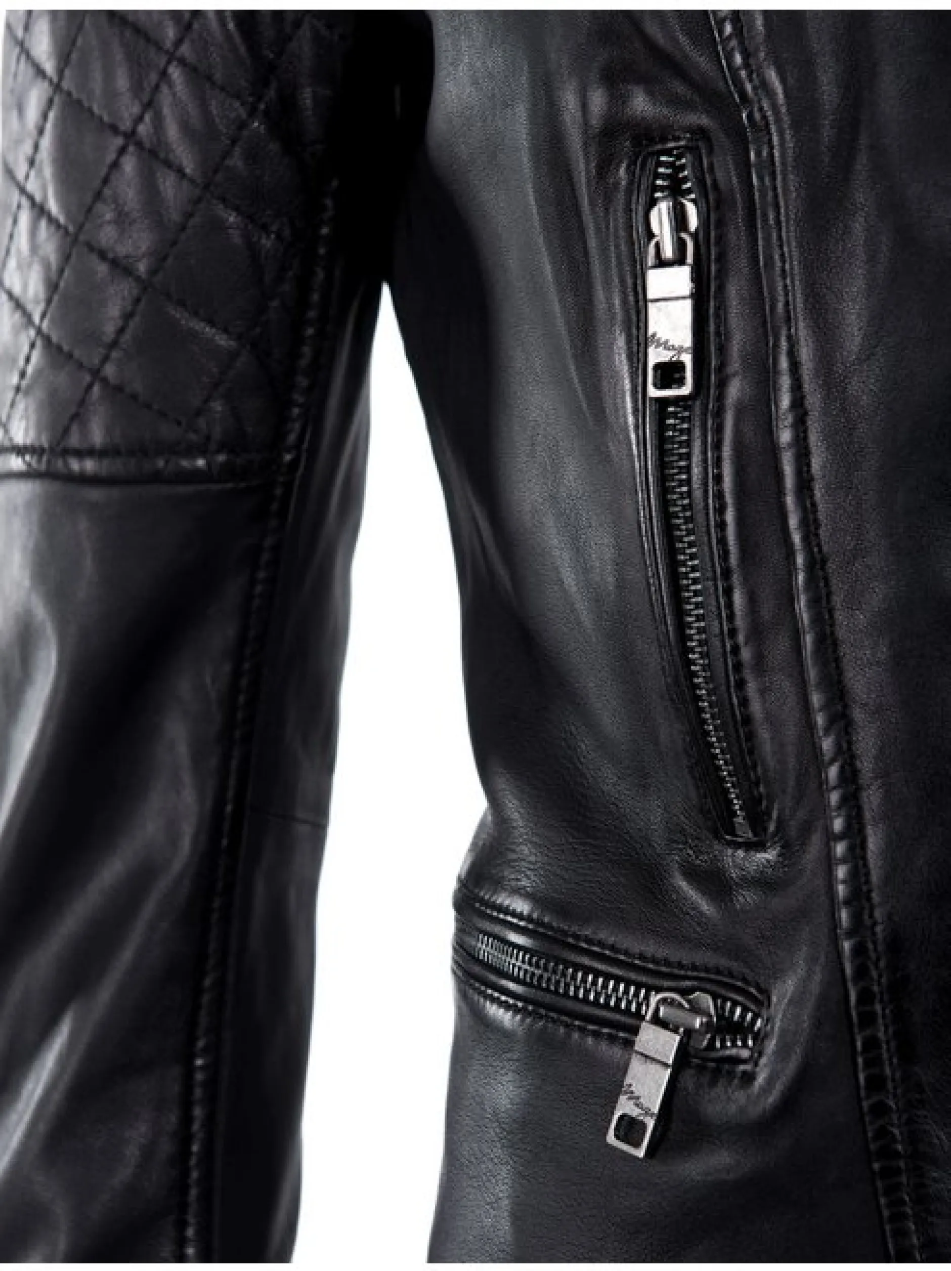 Maze Damen Lederjacke in schwarz
