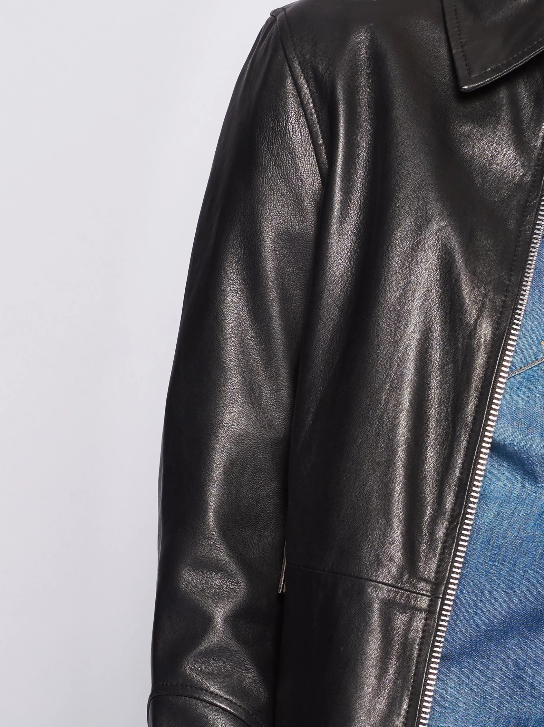 Maze Damen Lederjacke in schwarz