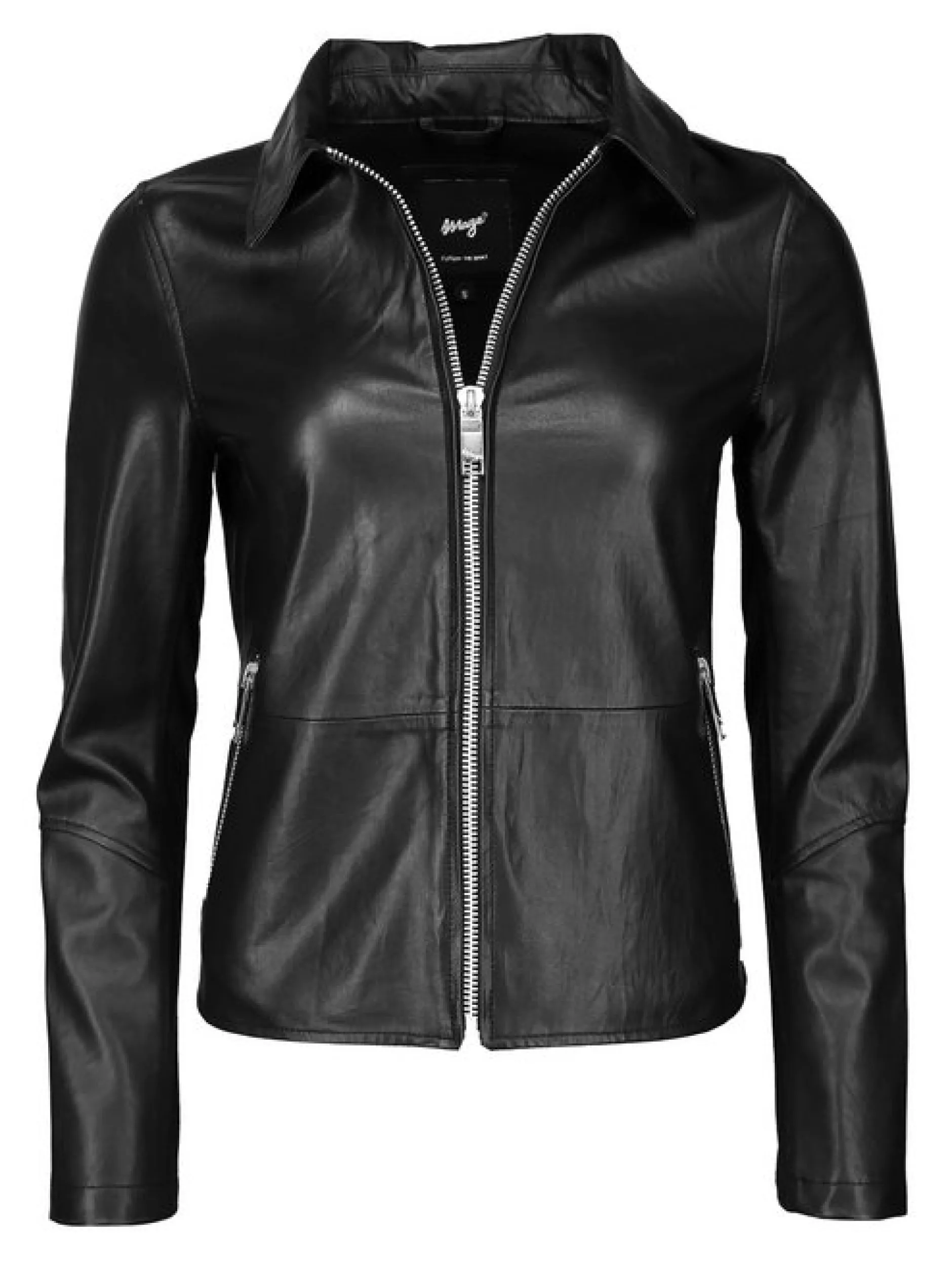 Maze Damen Lederjacke in schwarz