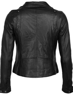 Maze Damen Lederjacke in schwarz