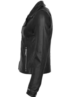 Maze Damen Lederjacke in schwarz