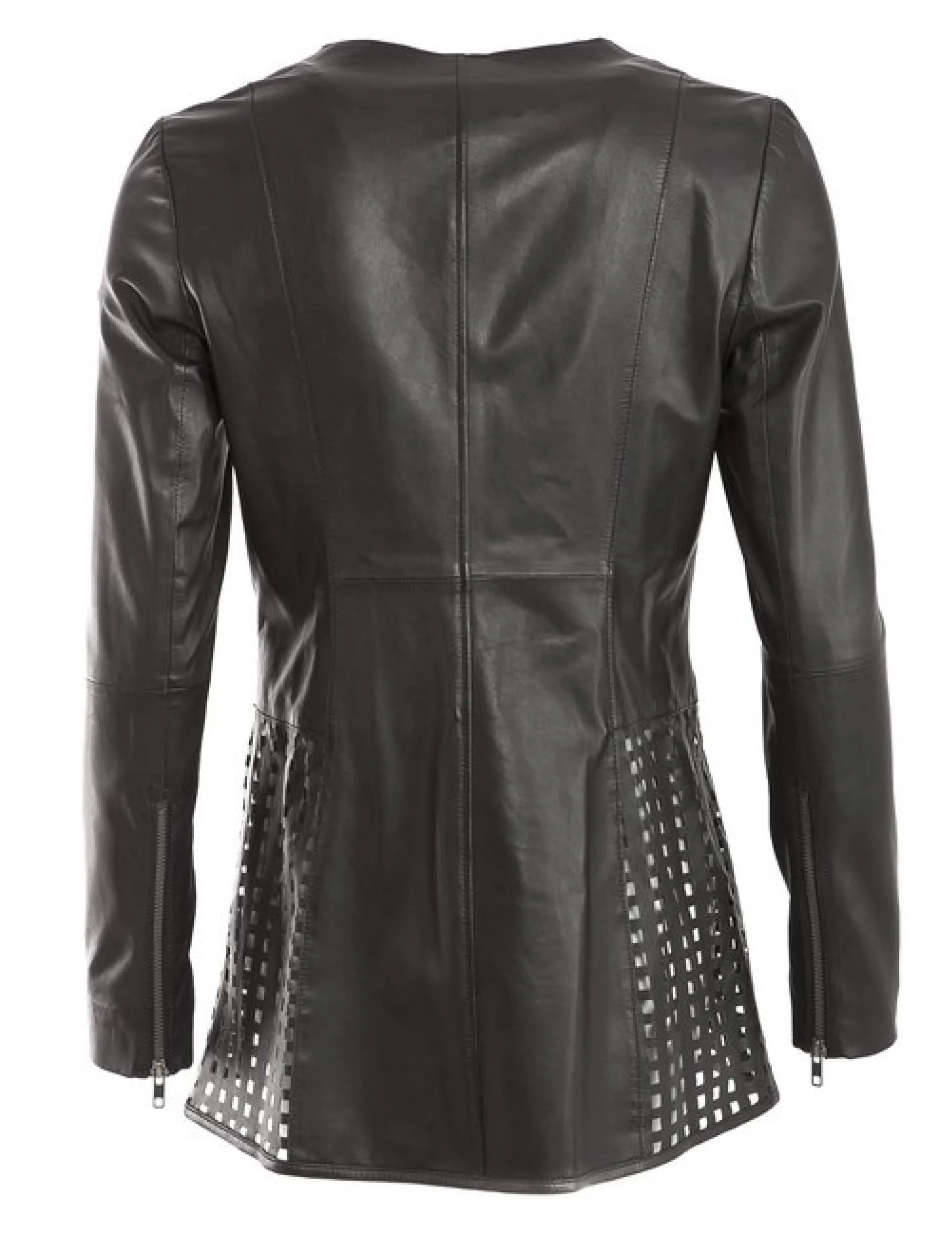 Maze Damen Lederjacke in schwarz