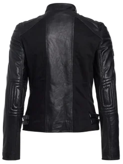 Maze Damen Lederjacke in schwarz
