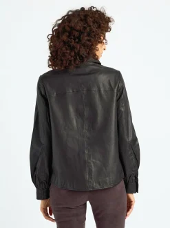 Maze Damen Lederjacke in schwarz