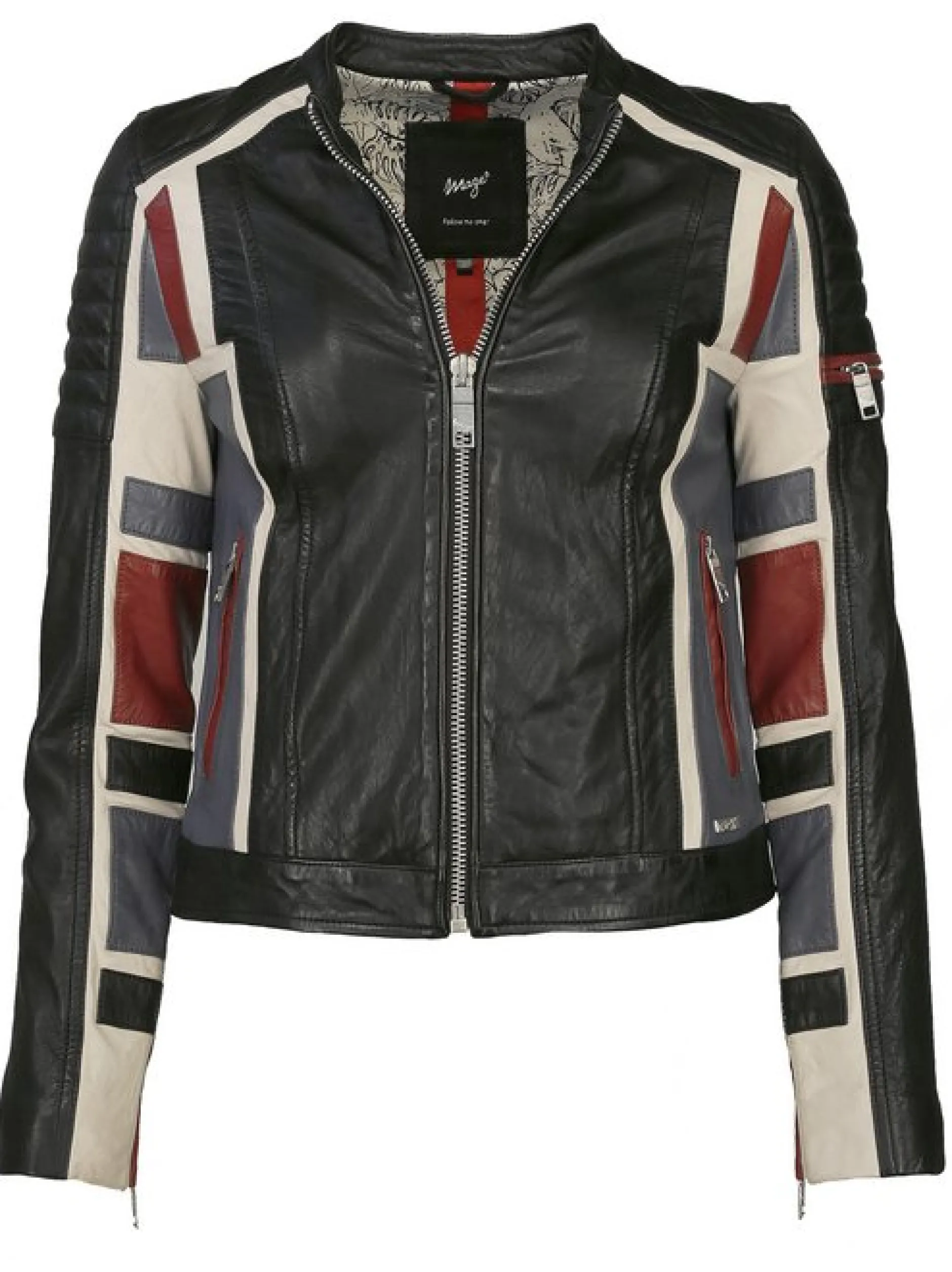 Maze Damen Lederjacke in schwarz
