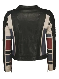Maze Damen Lederjacke in schwarz