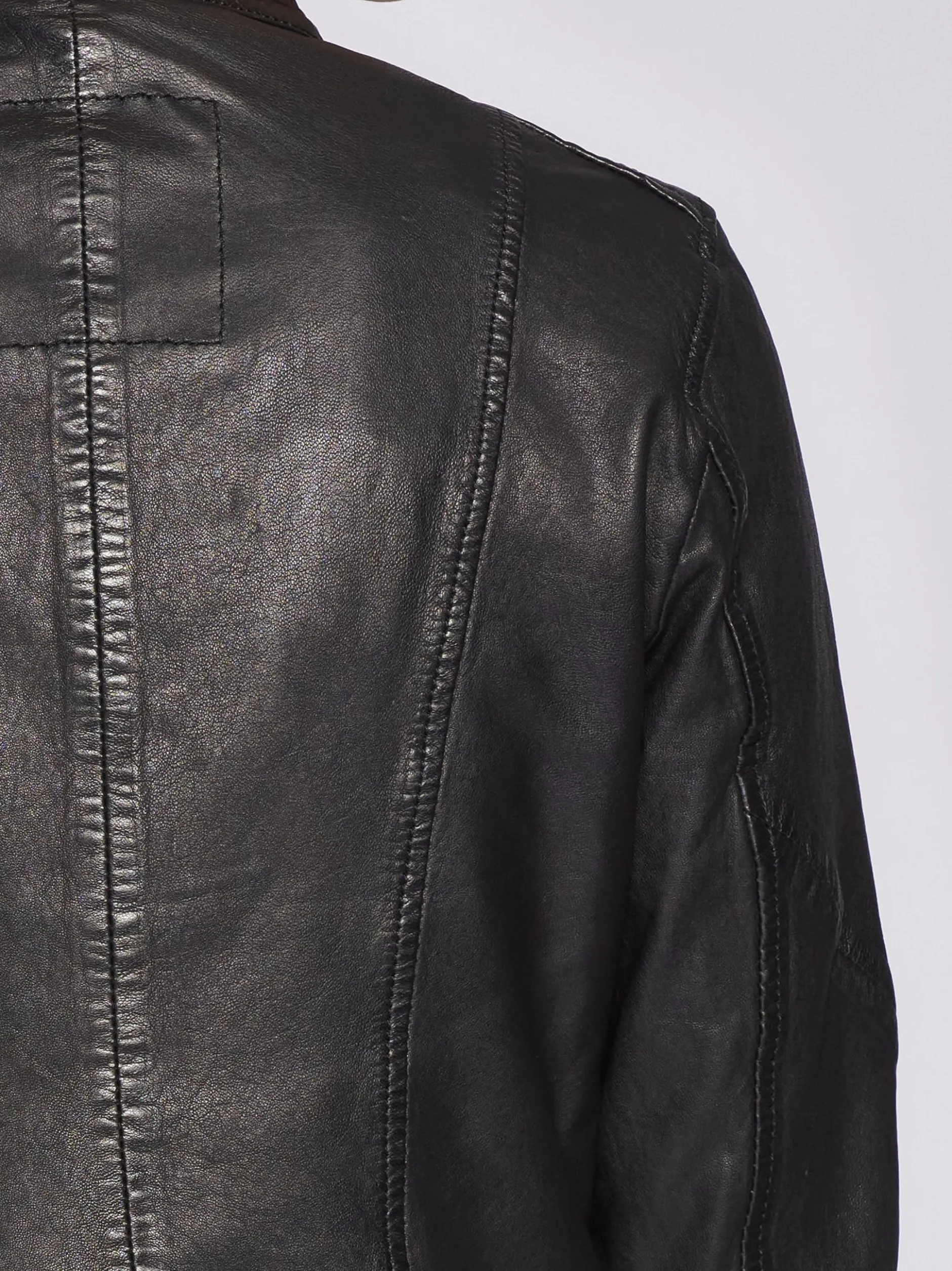 Maze Damen Lederjacke in schwarz