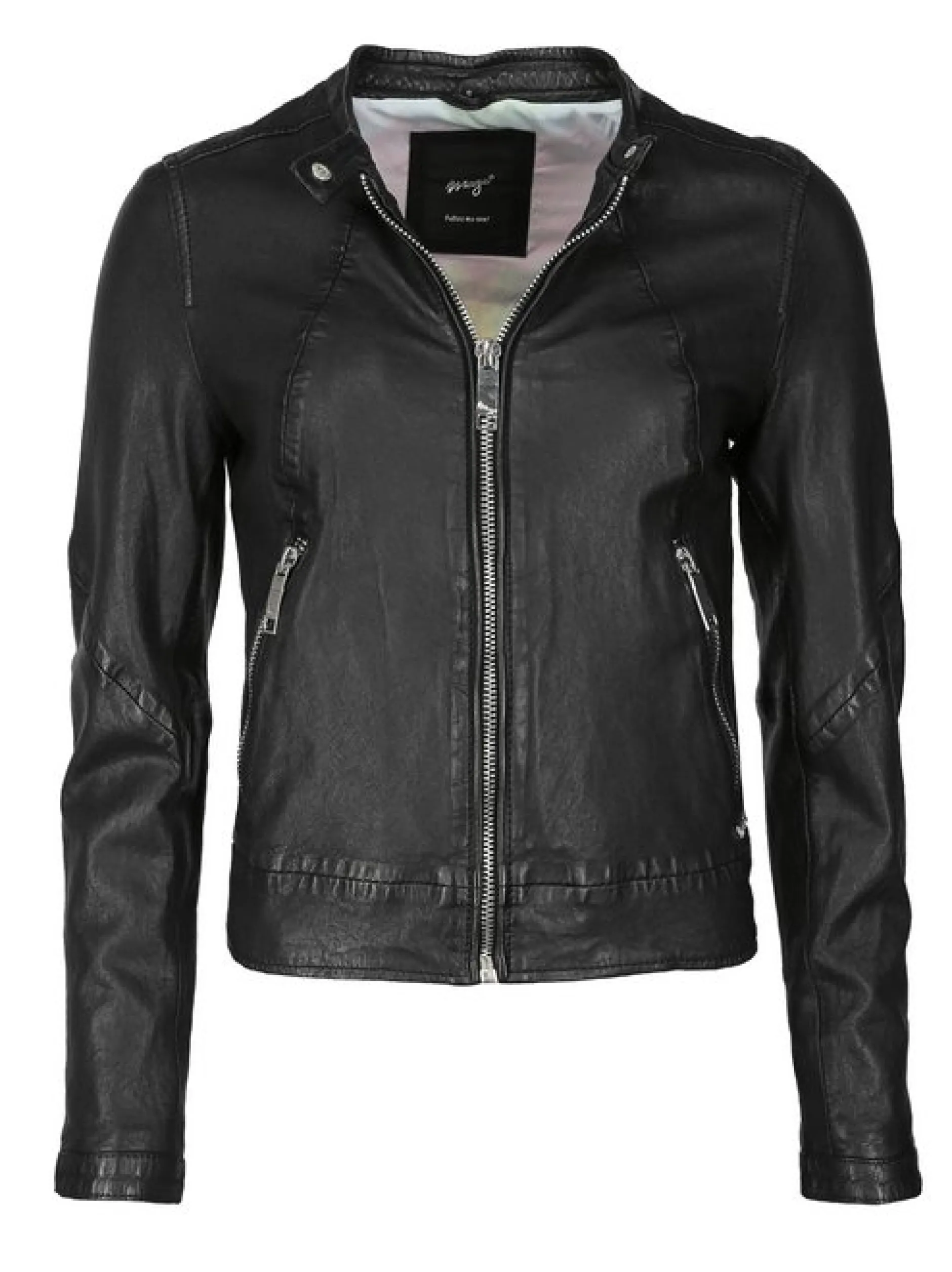 Maze Damen Lederjacke in schwarz