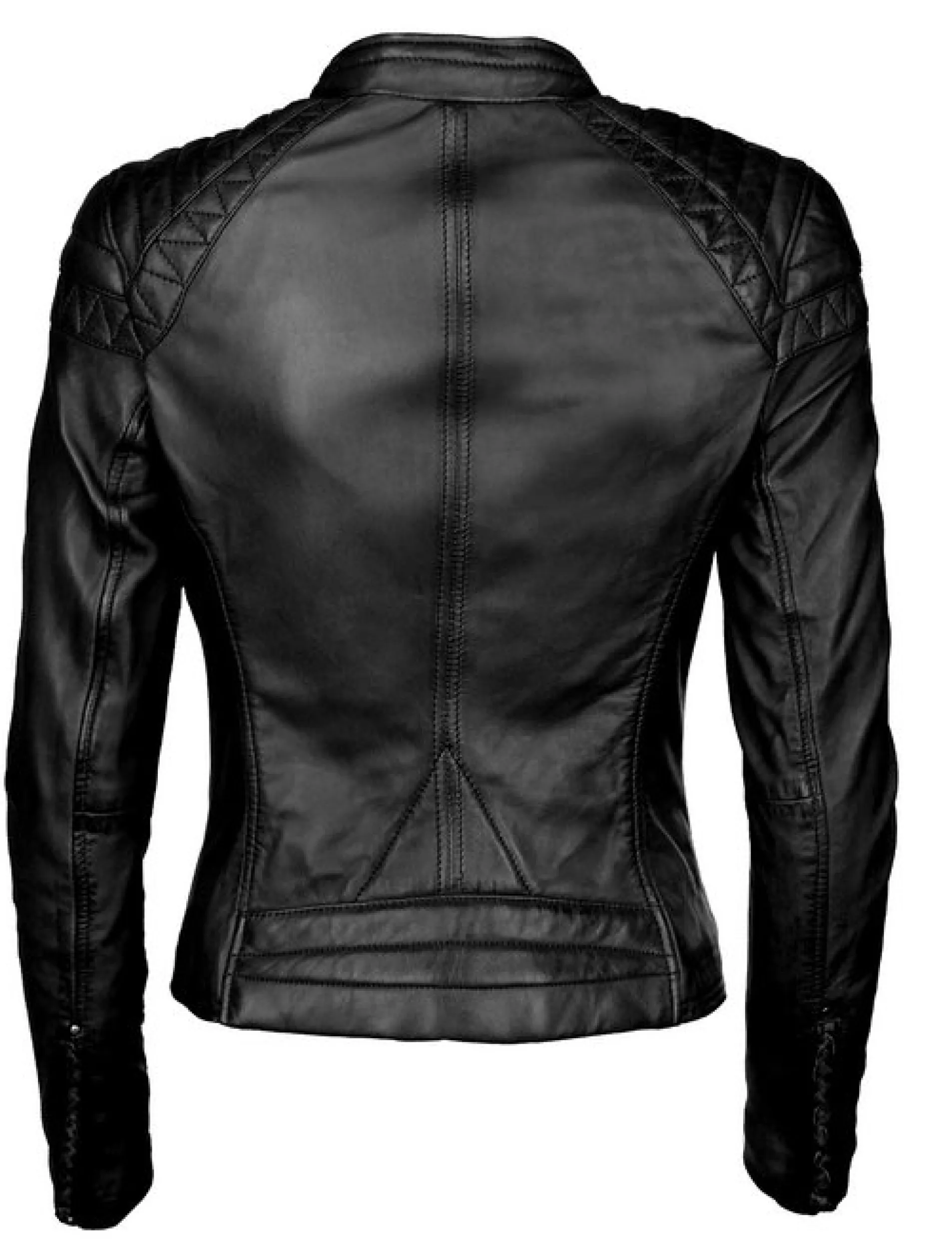 Maze Damen Lederjacke in schwarz