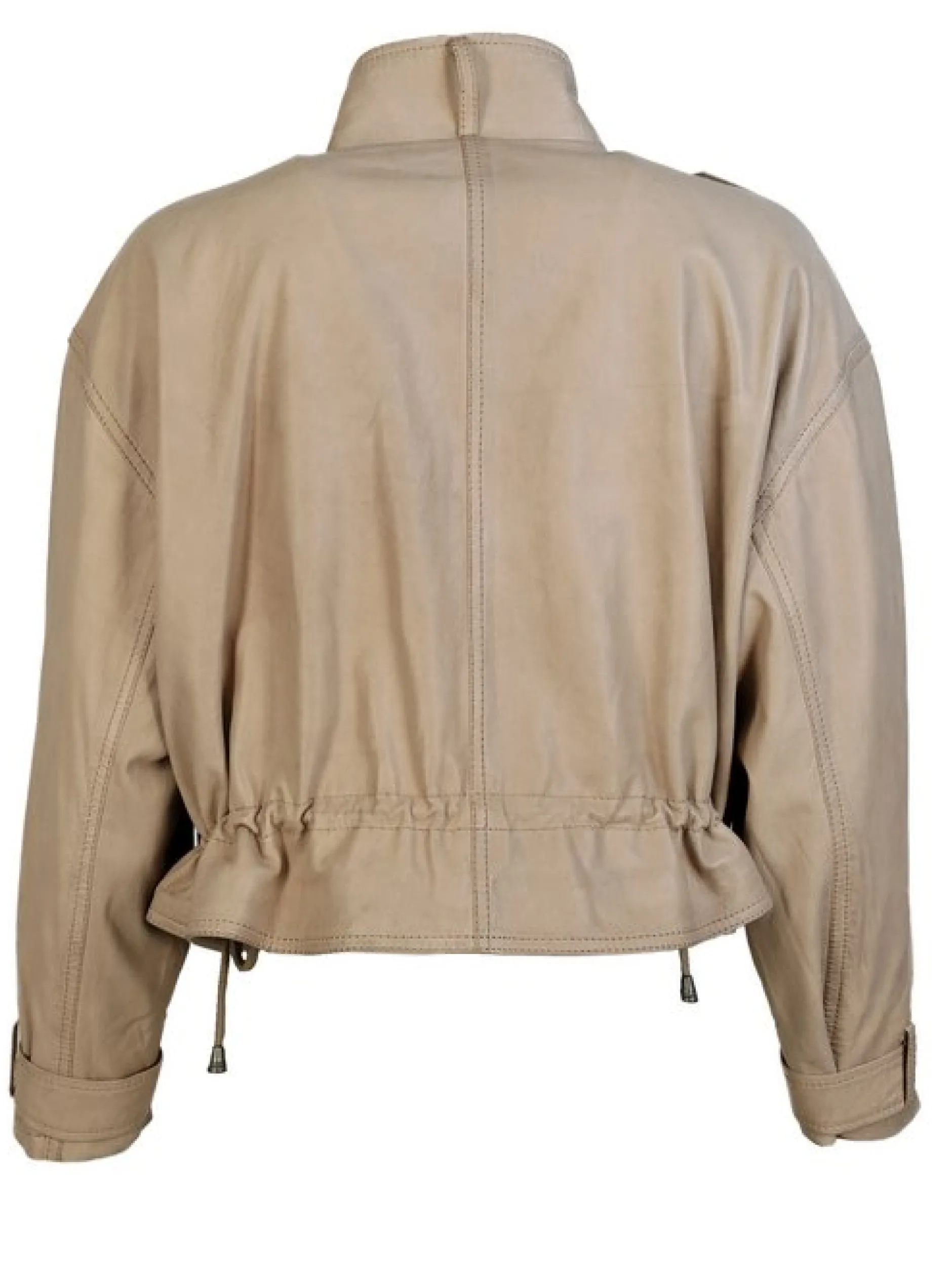 Maze Damen Lederjacke in taupe