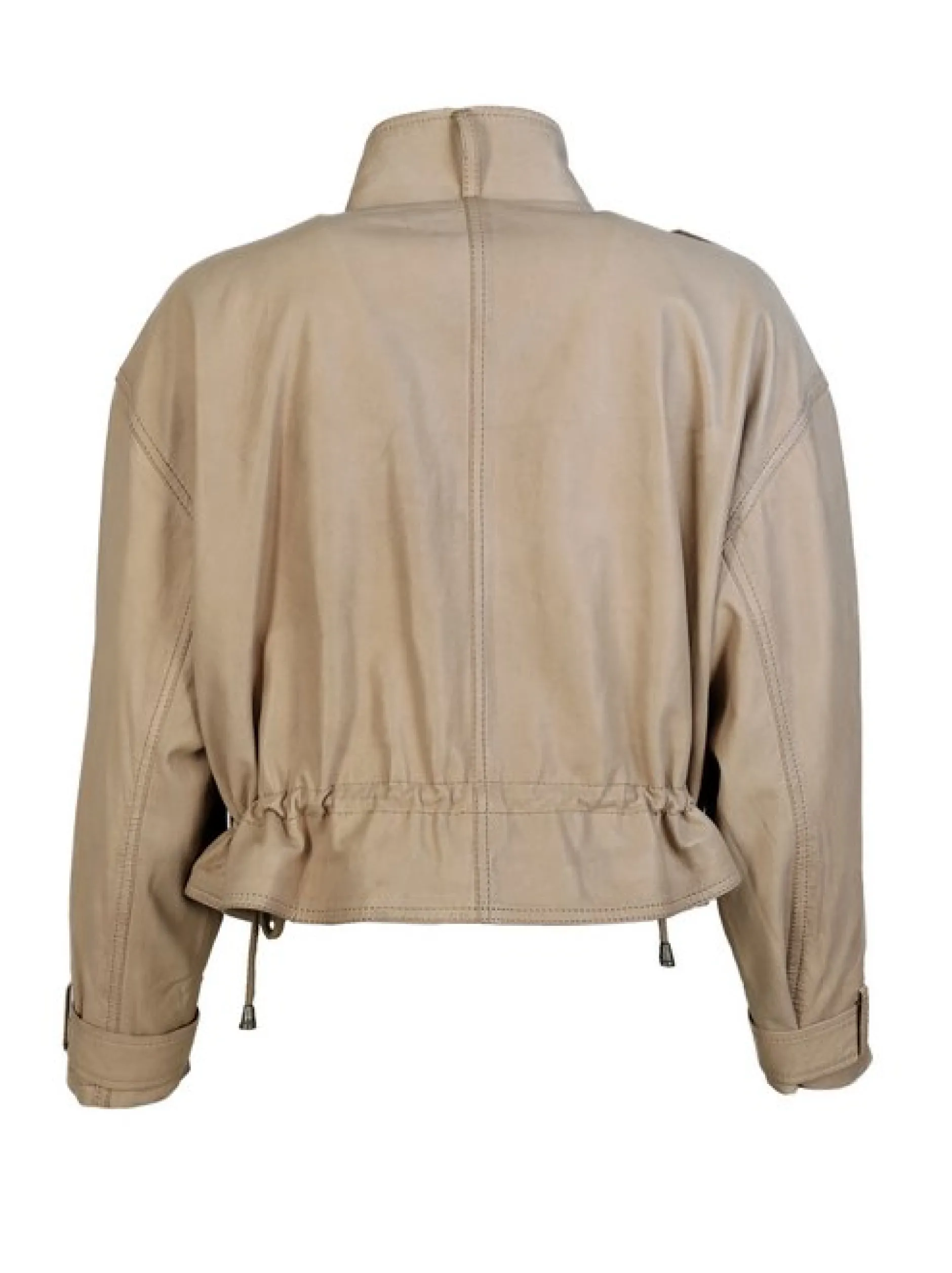 Maze Damen Lederjacke in taupe