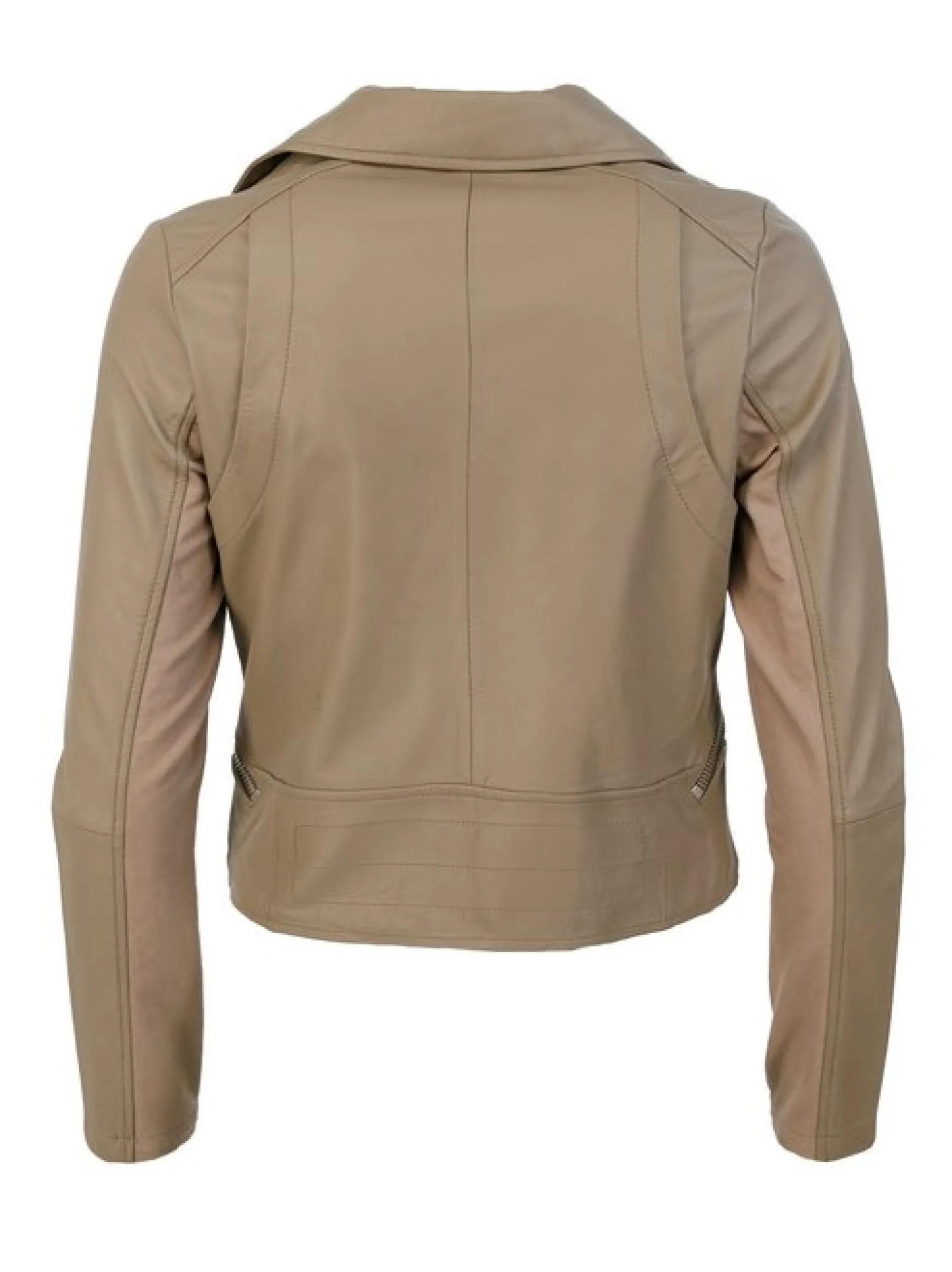 Maze Damen Lederjacke in taupe