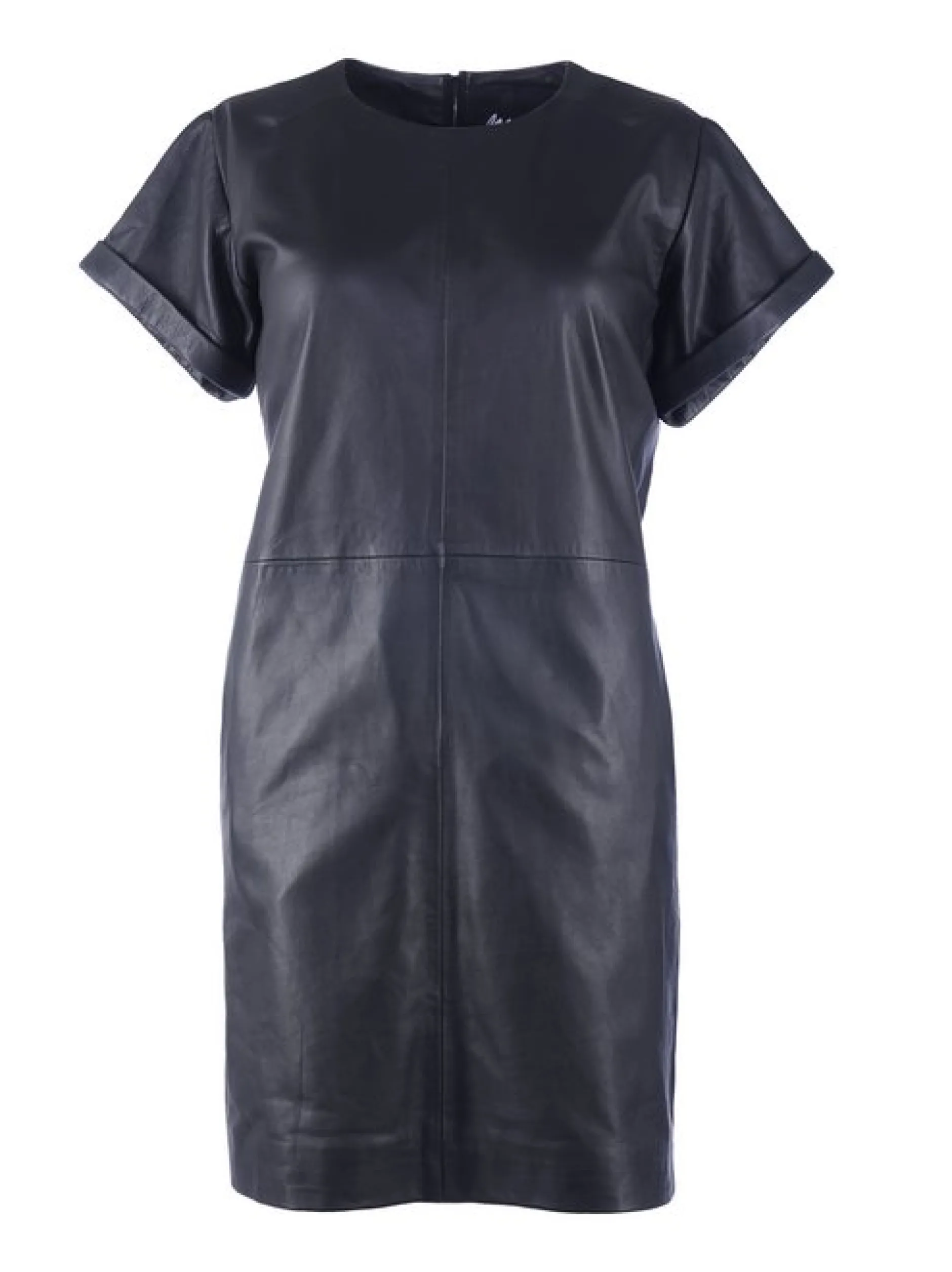 Maze Damen Lederkleid in schwarz