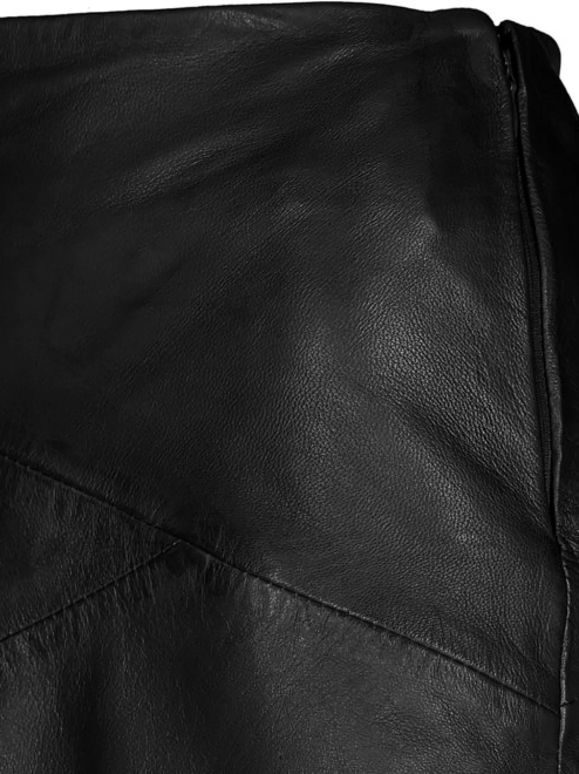 Maze Damen Lederrock in schwarz
