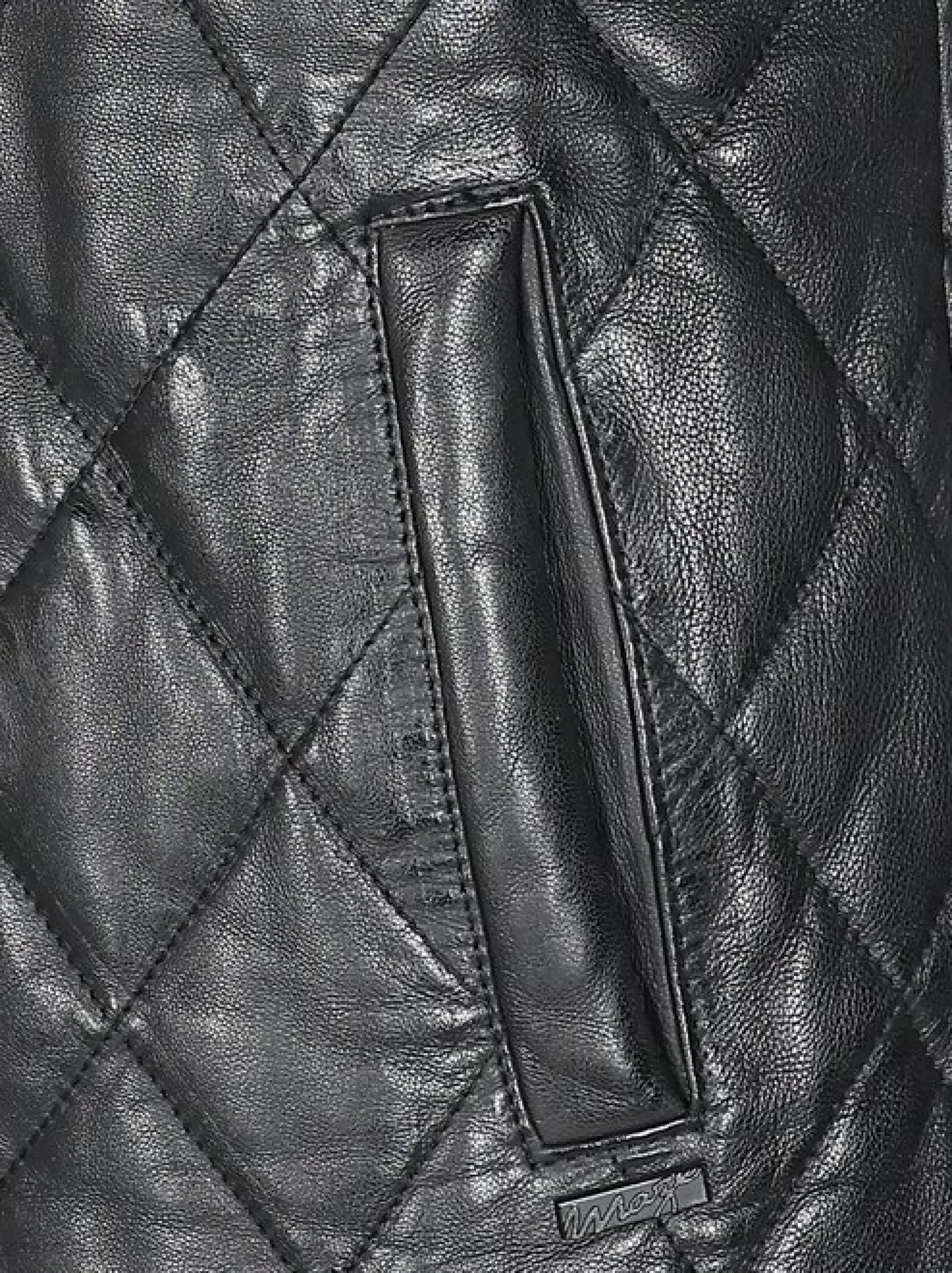 Maze Damen Lederweste in schwarz