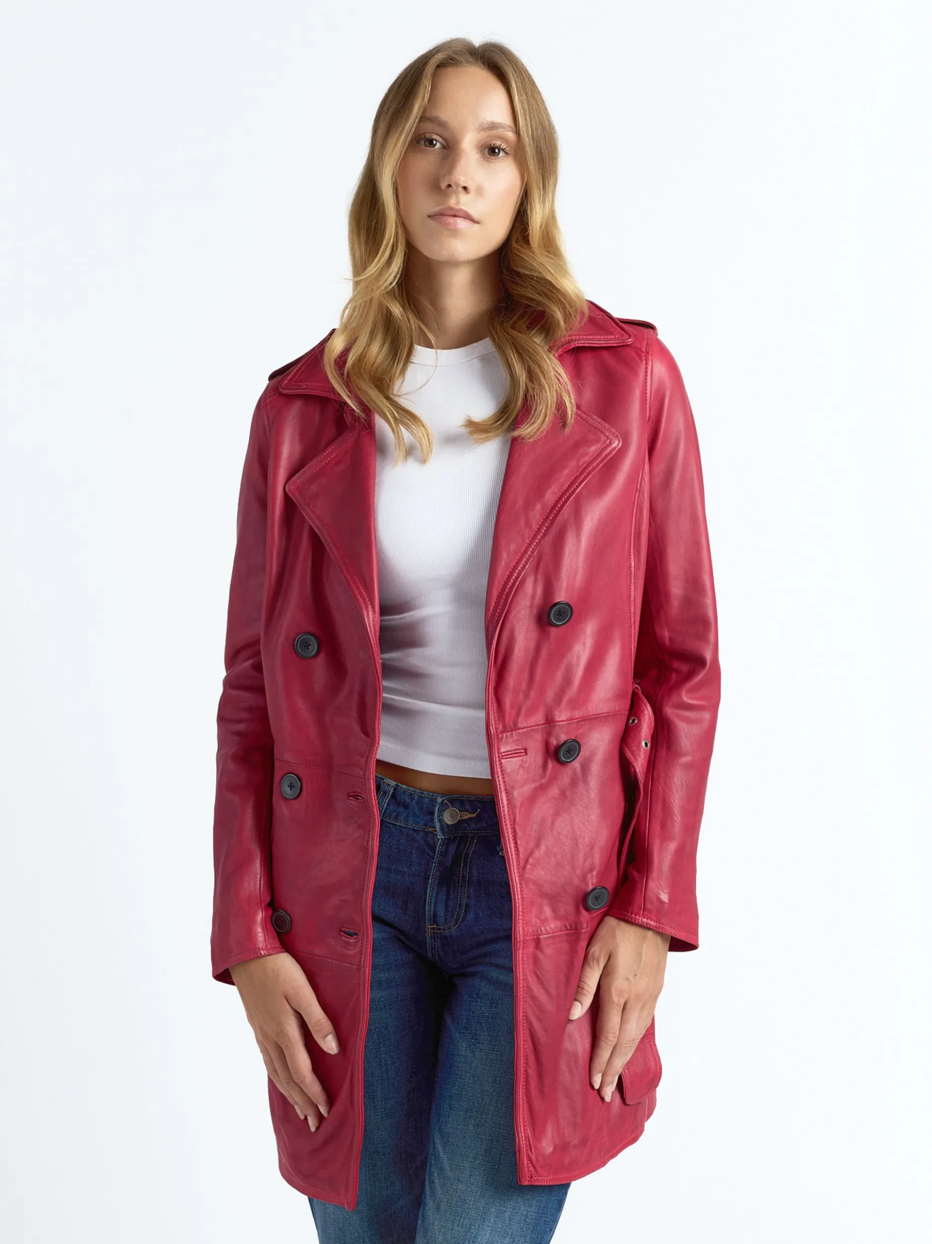 Maze Damen Mantel in rot