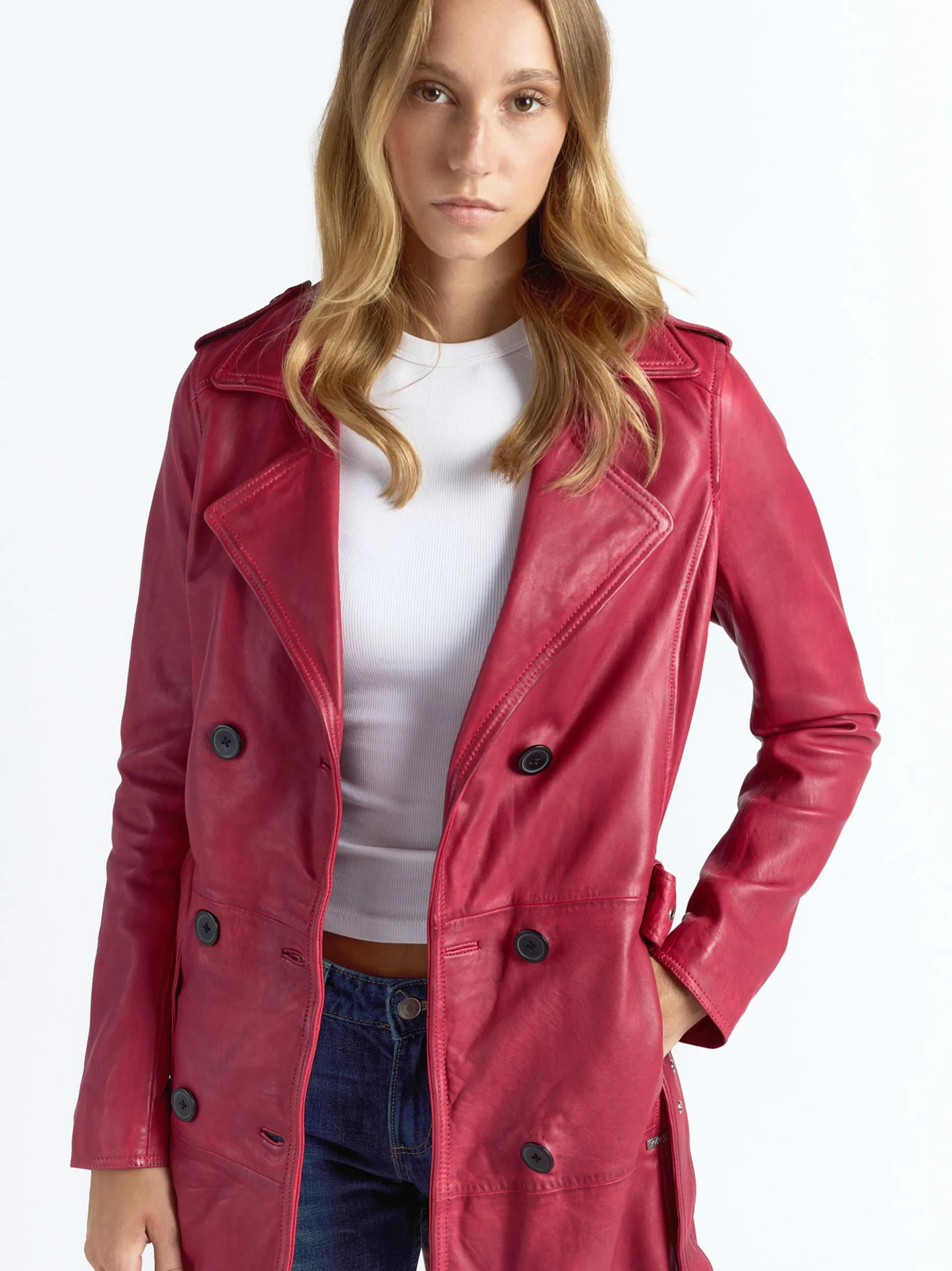 Maze Damen Mantel in rot