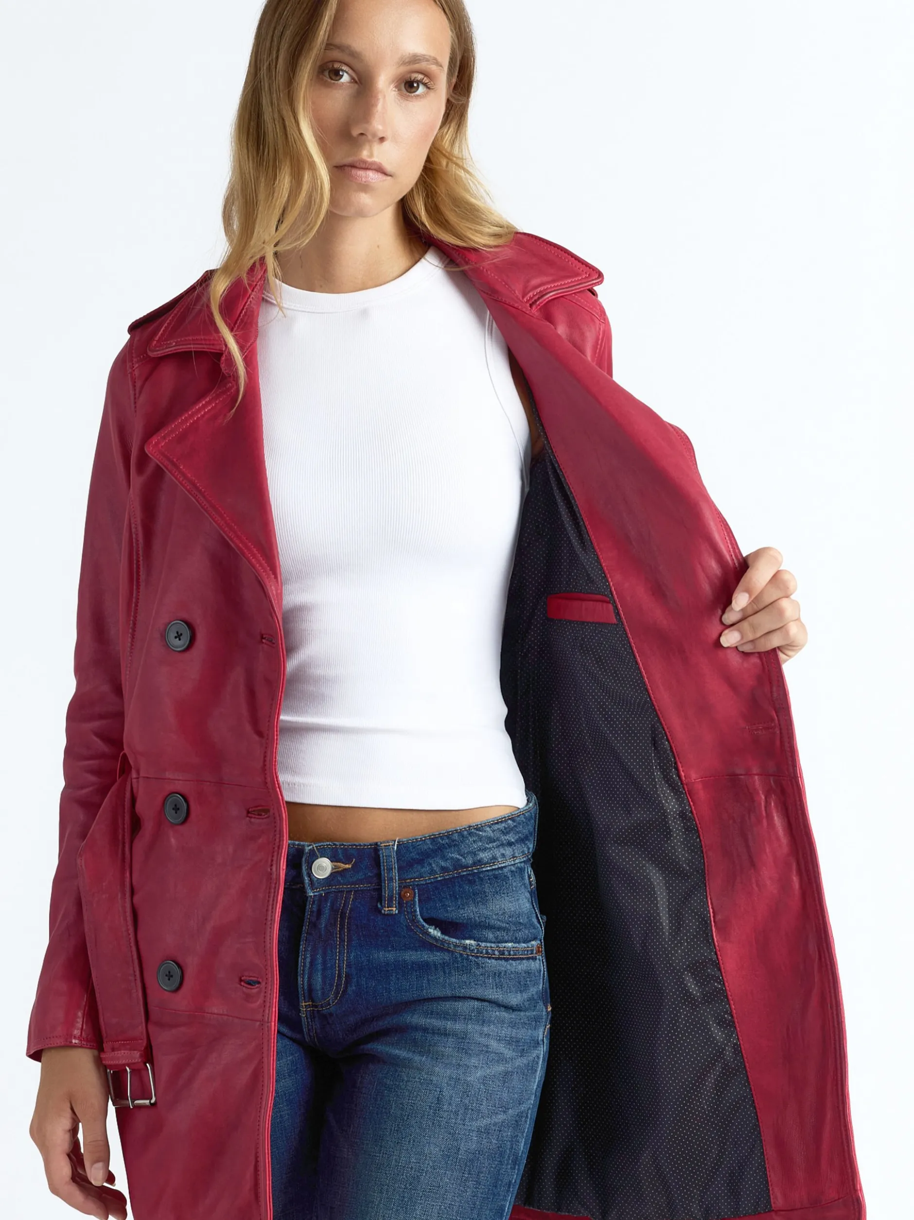Maze Damen Mantel in rot