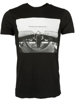 Maze Herren T-Shirt in schwarz