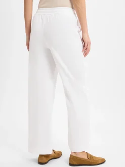 mbyM Damen Hose mit Leinenanteil - Grasielle in weiß