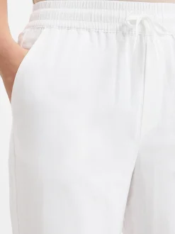 mbyM Damen Hose mit Leinenanteil - Grasielle in weiß