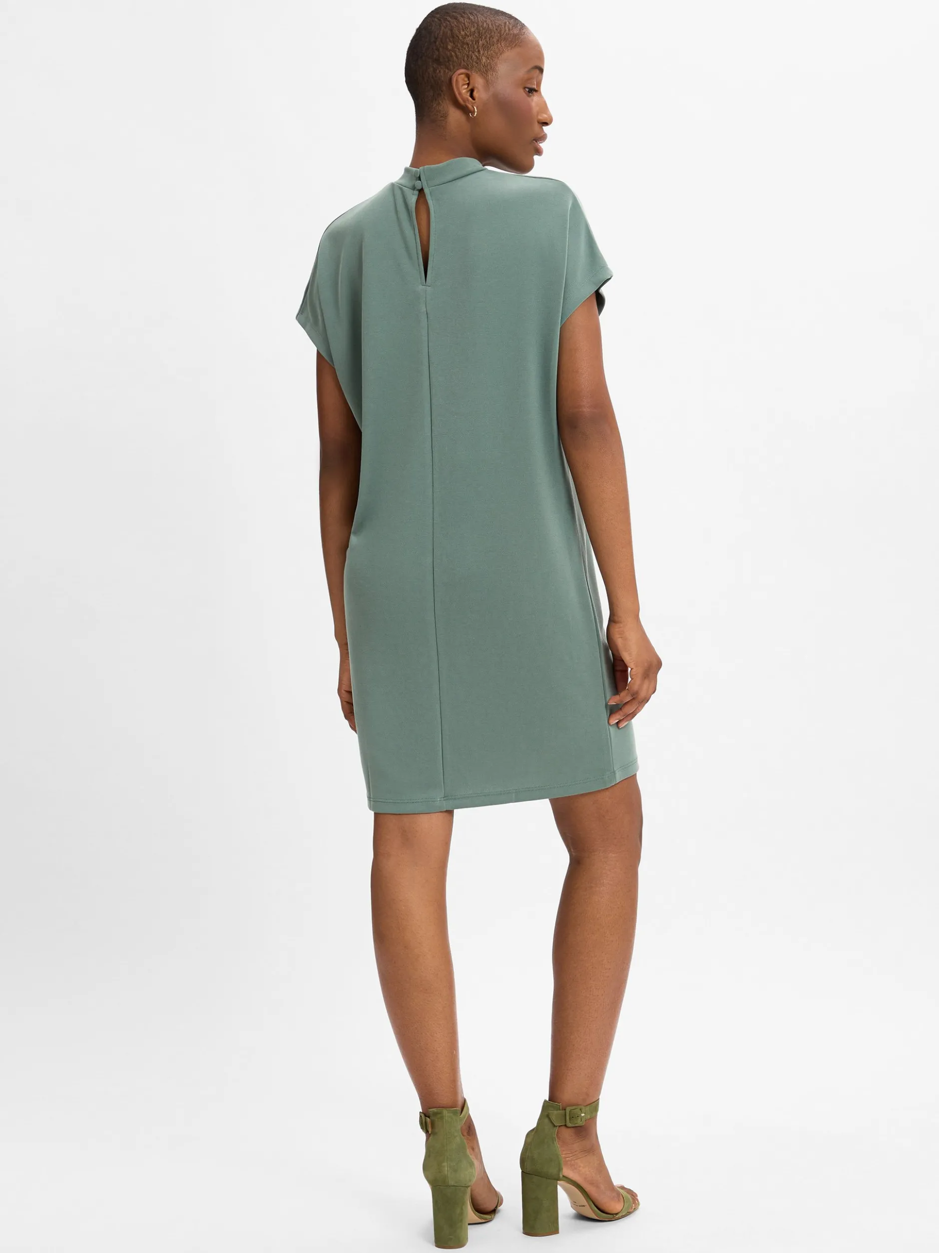 mbyM Damen Kleid - Linea-M in lind - Ärmel: extra kurz