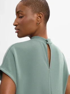 mbyM Damen Kleid - Linea-M in lind - Ärmel: extra kurz