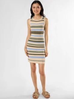 mbyM Damen Kleid - Minno in beige mehrfarbig