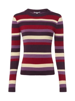 mbyM Damen Strick-Langarmshirt - Minnie in lila mehrfarbig