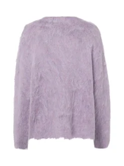 mbyM Damen Strickpullover mit Wolle - Gillis-M in flieder