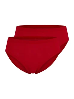 Mey Damen American-Pants - 2er Pack Natural Second Me in rot