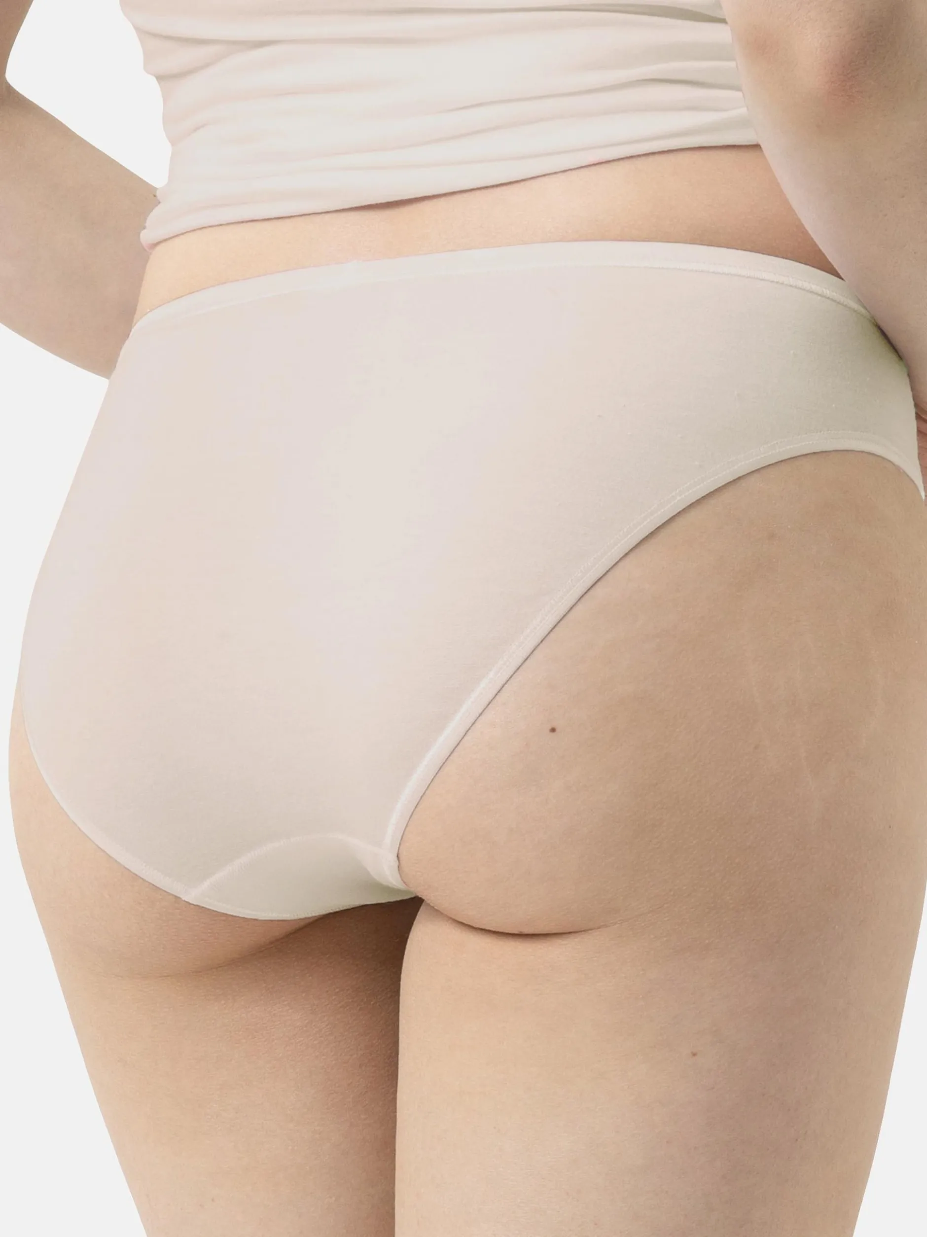 Mey Damen American-Pants im 3er-Pack in beige
