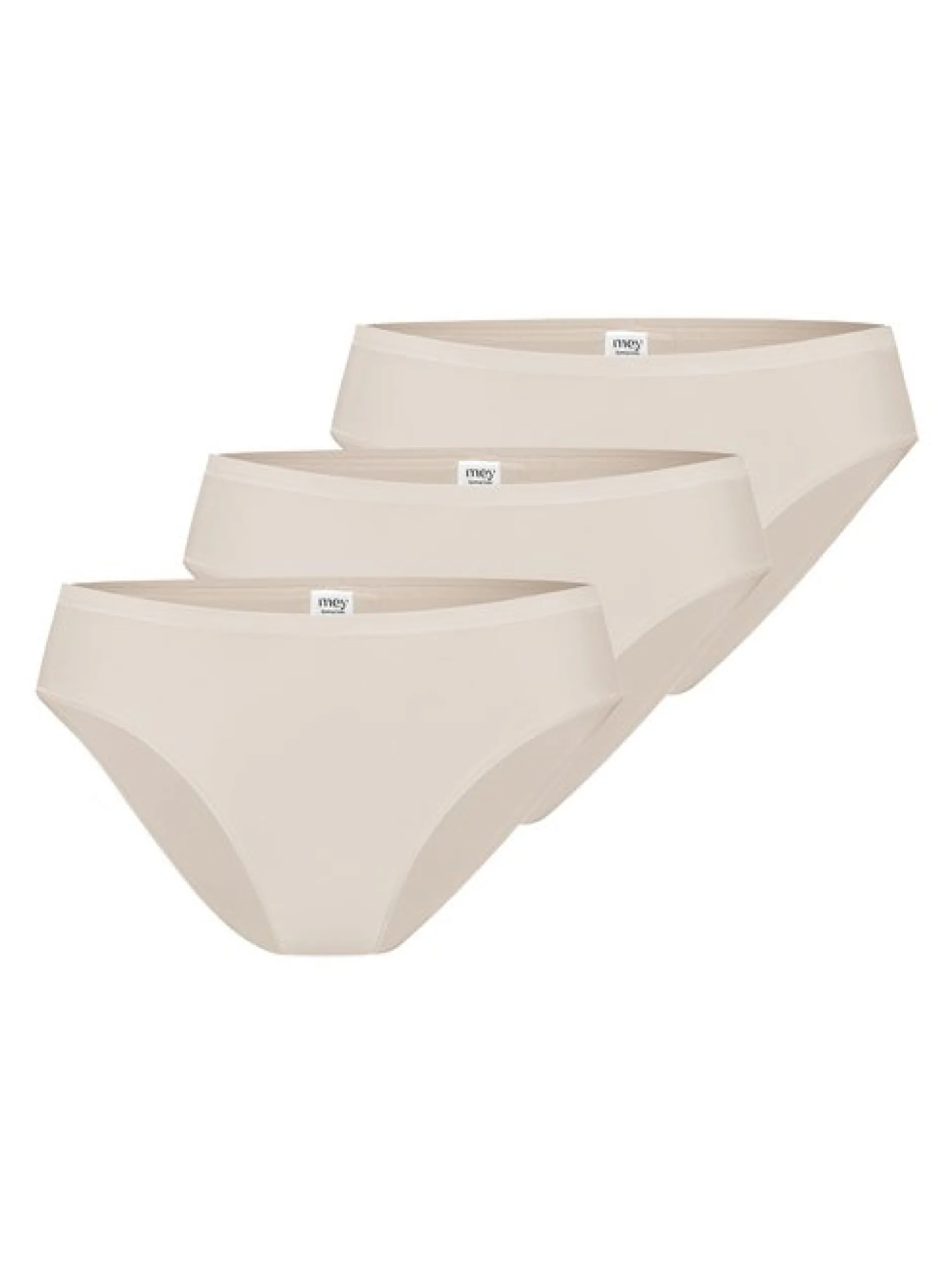 Mey Damen Mini Slips im 3er-Pack in beige